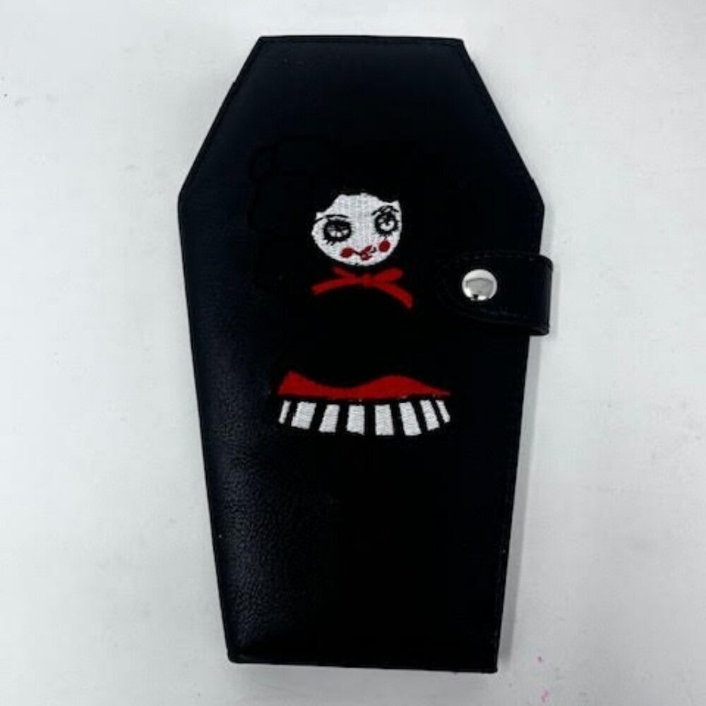 Magic Witch wallet coffin shaped coin purse Halloween card NWT​​